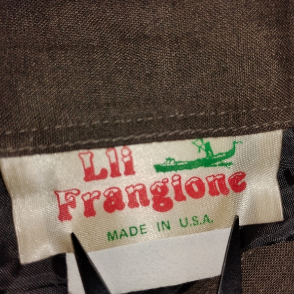 VINTAGE PLEATED RAYON SKIRT - Picture 5 of 8